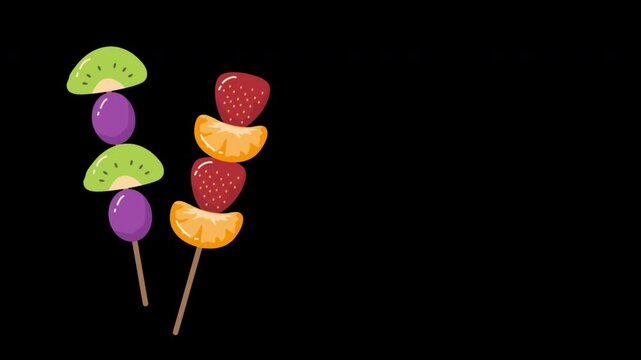 Traditional Chinese Hard Caramel Coated Fruit animation