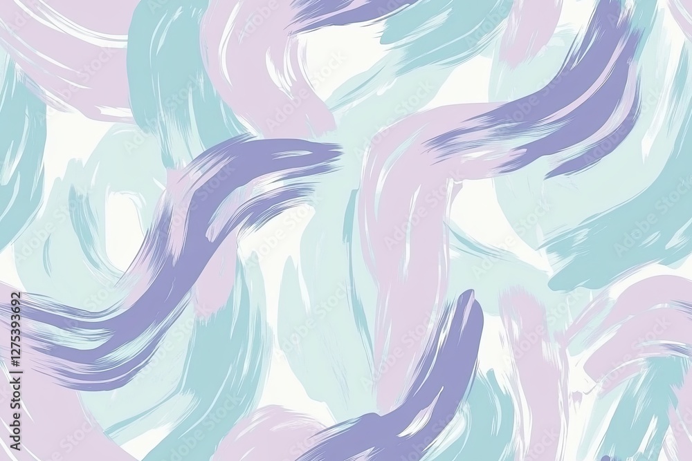 Poster abstract pastel brush strokes create a calming background design suited for modern interiors and art