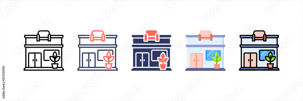 Wall mural Store Multistyle Icon Set