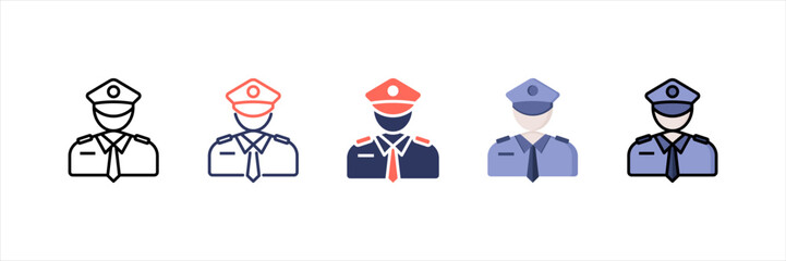 Security Multistyle Icon Set