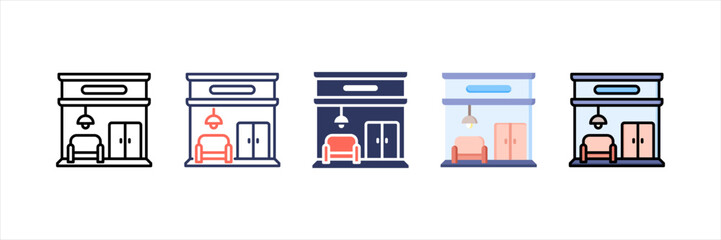 Furniture Store Multistyle Icon Set