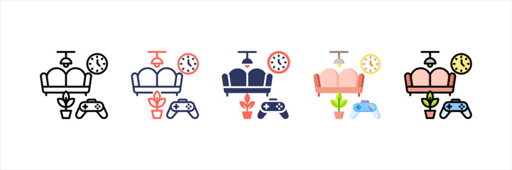Entertainment Multistyle Icon Set