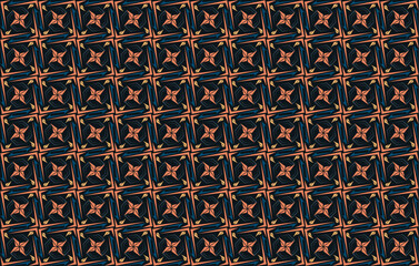 Ninja Background Vector with Shuriken Pattern Design