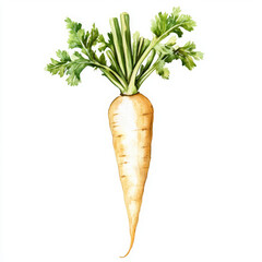 Realistic boho carrot radiates freshness and natural beauty