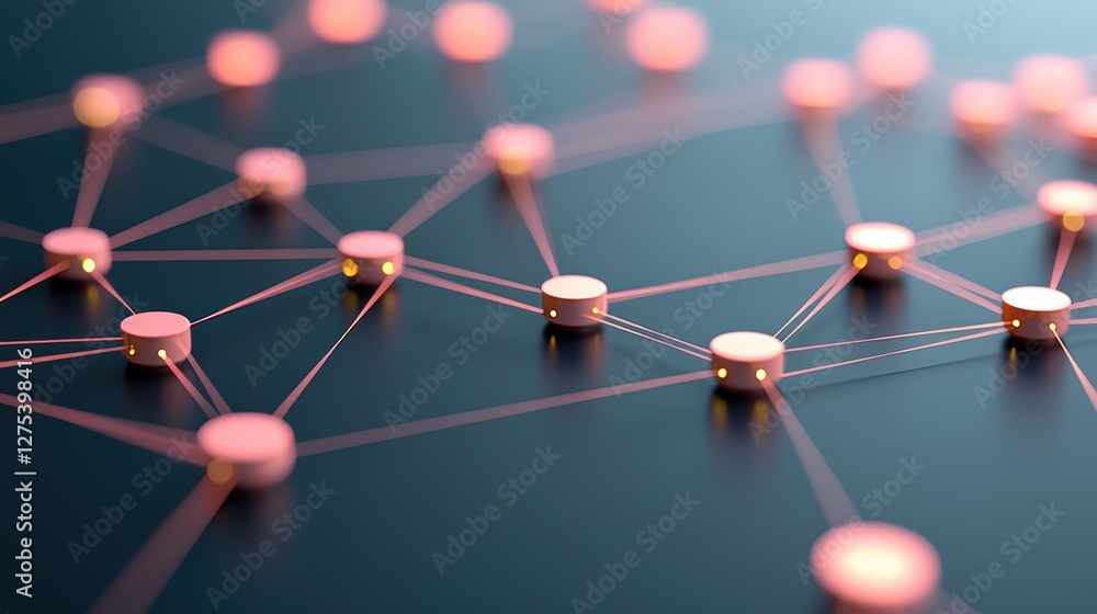 Poster a network of interconnected devices, with data streams flowing seamlessly, representing the internet