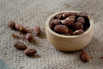 Almond on the table