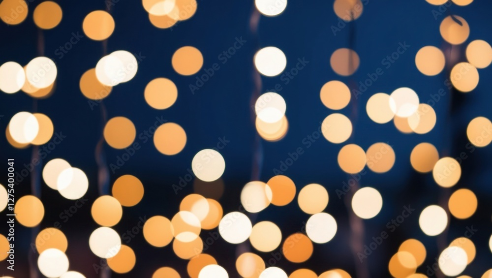 Poster Abstract Blurred Lights Bokeh Background