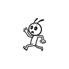 cartoon character silhouette or illustration