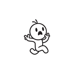 cartoon character silhouette or illustration