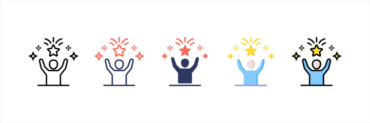 Motivation Multistyle Icon Set