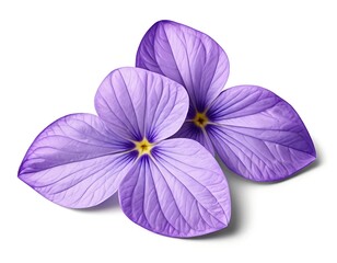 Obraz premium Two Delicate Purple Flowers