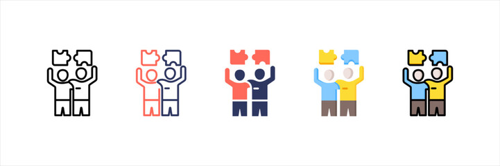 Cooperation Multistyle Icon Set