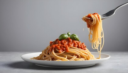Delicious Spaghetti with Tomato Sauce and Basil