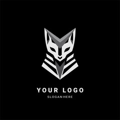 Futuristic Fox Logo – Sharp & Geometric Vector Design