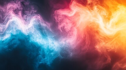 Abstract colorful smoke background for design