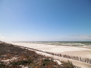 Huge beach in Stilo. Northern Poland.