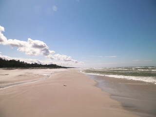 Huge beach in Stilo. Northern Poland.