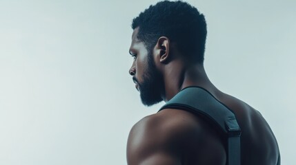 Sports injury from a shoulder injury during boxing. Featuring rehabilitation and recovery