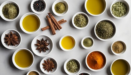 Aromatic Spices and Oils Collection