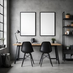 Modern Minimalist Home Office Workspace