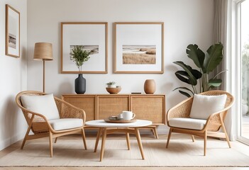 Modern Coastal Living Room Interior Design