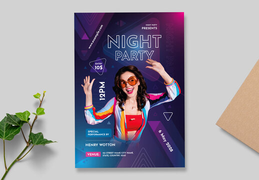 Night Party Flyer Template