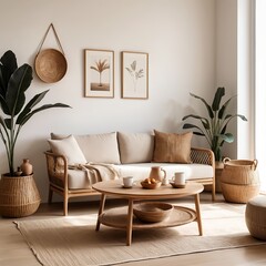 Bohemian Chic Living Room Interior