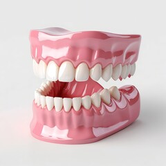 Obraz premium Healthy Human Teeth and Gums Model