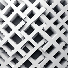 Abstract White Geometric Pattern
