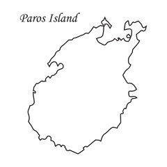 Paros island map