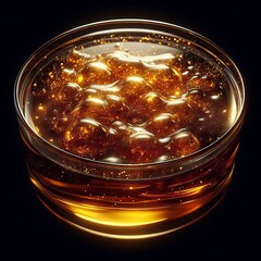 a close up of a liquid substance with some liquid in it
