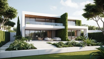 Modern Luxury Villa with Lush Garden