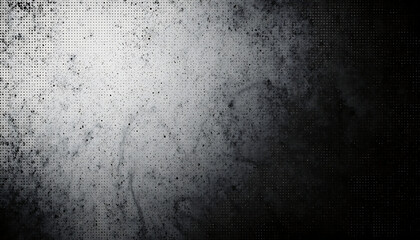 Black and white grunge texture background featuring a distressed, uneven surface with varying shades and patterns