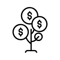 money tree icon design
