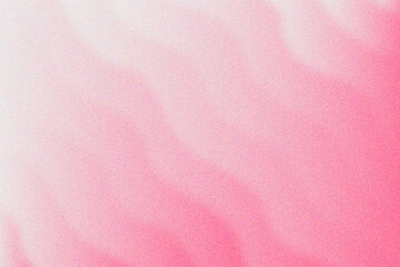 Obraz premium Abstract defocused blur, cute sand wave with grain texture gradient, nude pink colors gradation background with copy space. Aesthetic elegant pale pink shade backdrop with noise effect