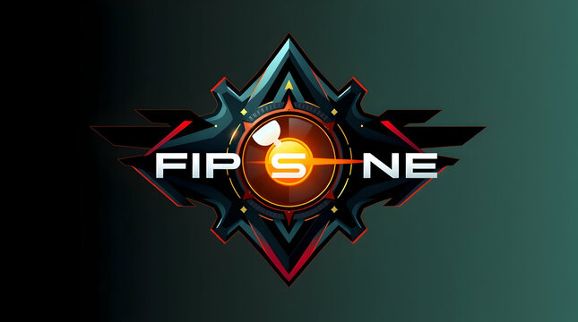 A logo featuring a stylized, geometric emblem with a central orange circle and the text "FIP S NE" integrated into the design.