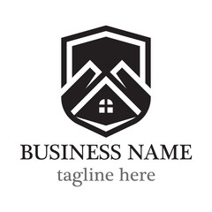 Fototapeta premium Shield with house logo template