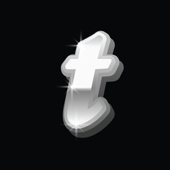 Obraz premium Modern Elegant Alphabet and Number