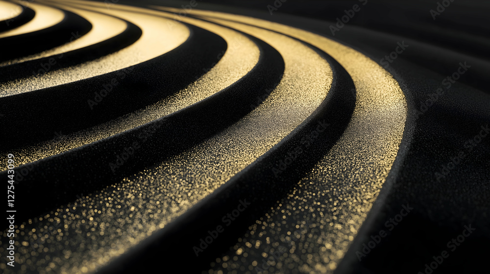 Poster a close-up image of textured curves illuminated by soft lighting, showcasing a blend of shadows and 