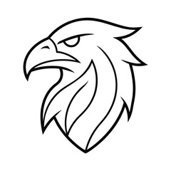 Obraz premium eagle head vector
