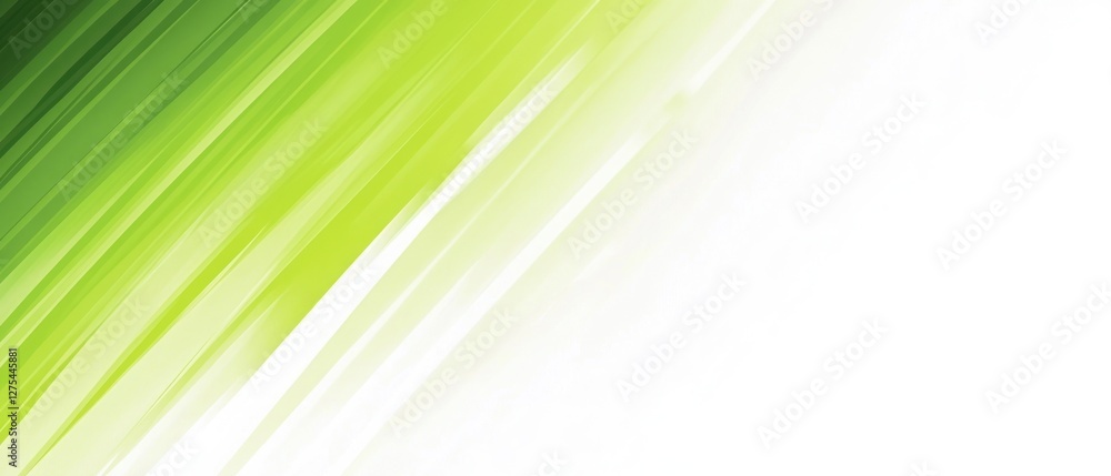 Poster abstract green gradient with dynamic flowing lines