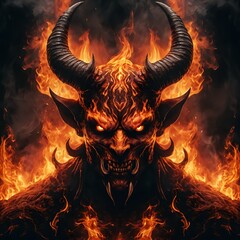 Infernal Demon in Flames