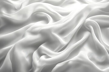 Obraz premium White silk fabric abstract texture map pattern background