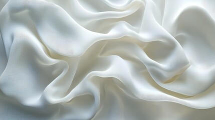 Obraz premium White silk fabric abstract texture map pattern background