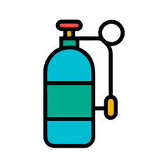 oxygen tank icon design