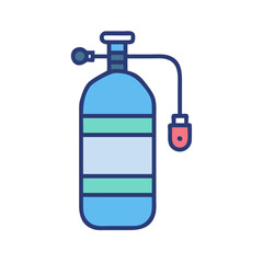 oxygen tank icon design