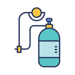 oxygen tank icon design