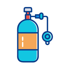oxygen tank icon design
