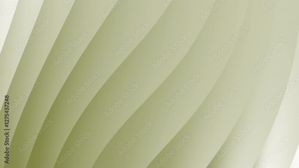 Poster a soft, abstract pattern featuring smooth, flowing lines in muted green tones, creating a calming an