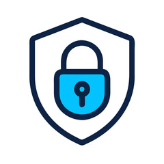 padlock in a shield icon design